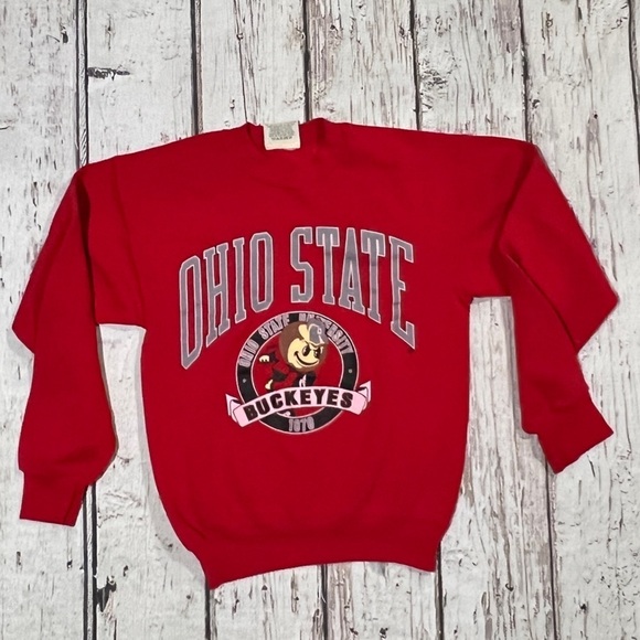 Vintage Boys Kids Ohio State University Buckeyes 1980s Sweatshirt - Picture 1 of 4